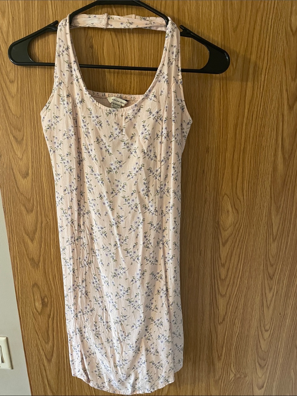 American Eagle Outfitters Light Pink Floral Mini Dress